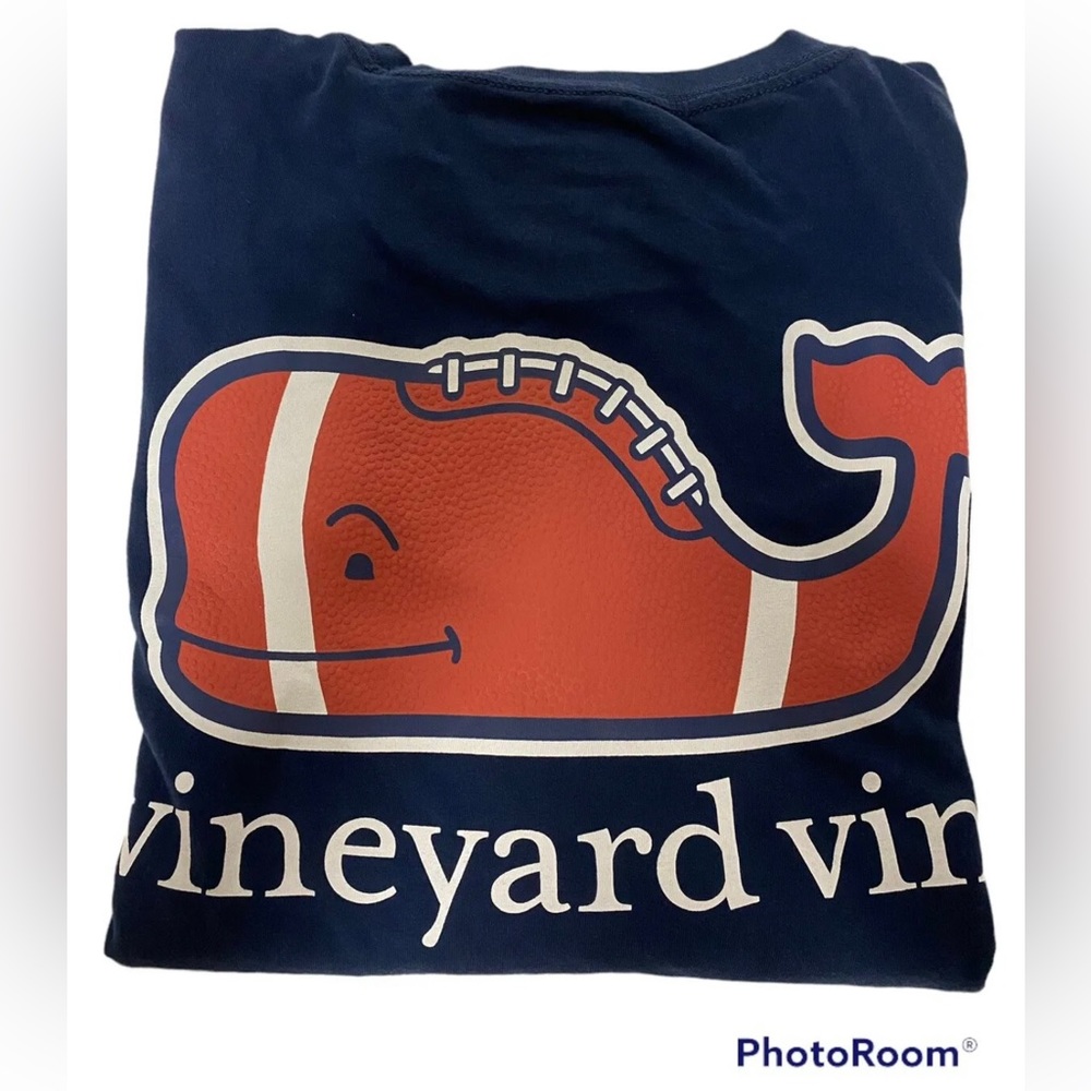 VINEYARD VINES MEN'S VINTAGE WHALE LONG SLEEVE POCKET TEE.SZ.M.NWT